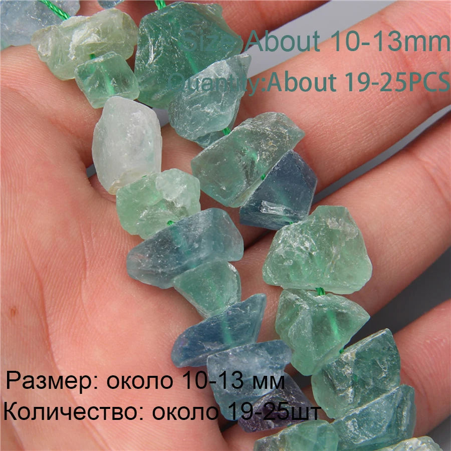 7.5" Natural Irregular Rough Stone Beads Raw Rock Lapis Quartzs Nuggets For Jewelry Making DIY Earrings Bracelet Supply 7-30mm