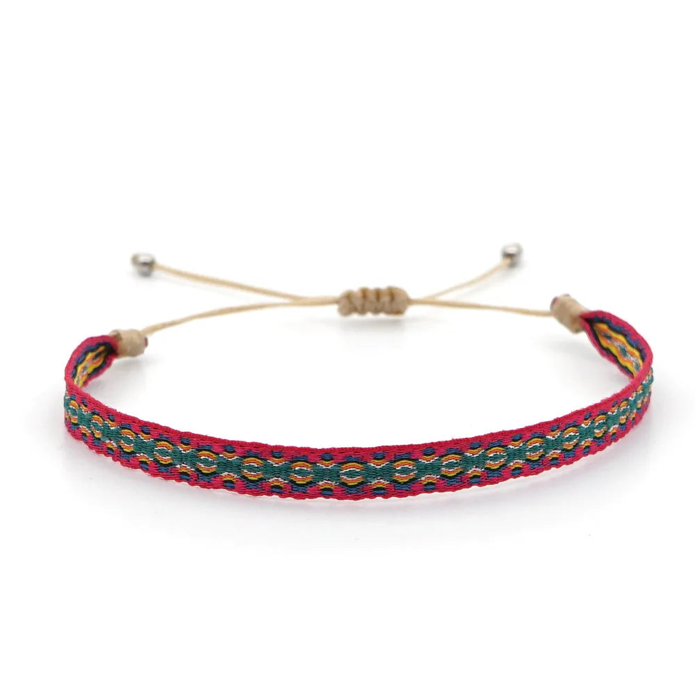 Unisex Handmade Woven Bracelet Wholesale Colombia Cloth Braided Bracelets for Women Men Bohemian Hippie Friendship Jewelry - Madeinsea©