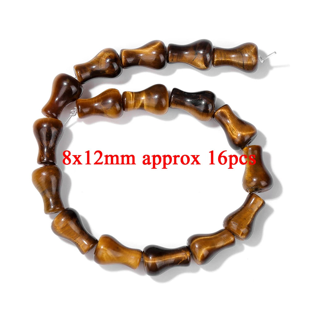High Quality Yellow Tiger Eye Stone Beads Natural Round Heart Rondelle Cube Irregular Loose Spacer Bead For Jewelry Making DIY