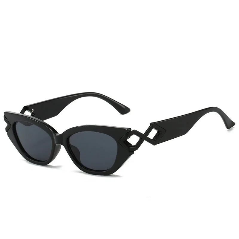 2025 Neue Mode Cat Eye Sonnenbrille Gradienten Linsen Personalisierte Büroklammer Rahmen Luxus Dekoration Marke Designer Brille UV400