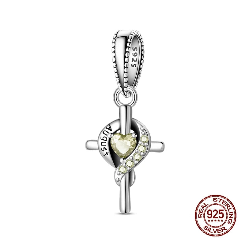 New 925 Sterling Silver Charms Beads Pendant From January To December Month Beads Fit Original Bracelet Charms Women Jewelry