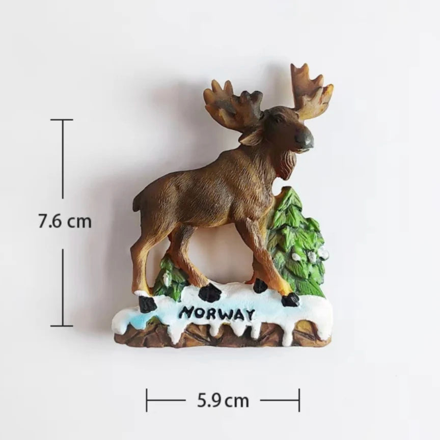 Europe Norway 3D Fridge Magnets Tourism Souvenir Refrigerator Magnets Sticker Collection Handicraft Decoration Articles