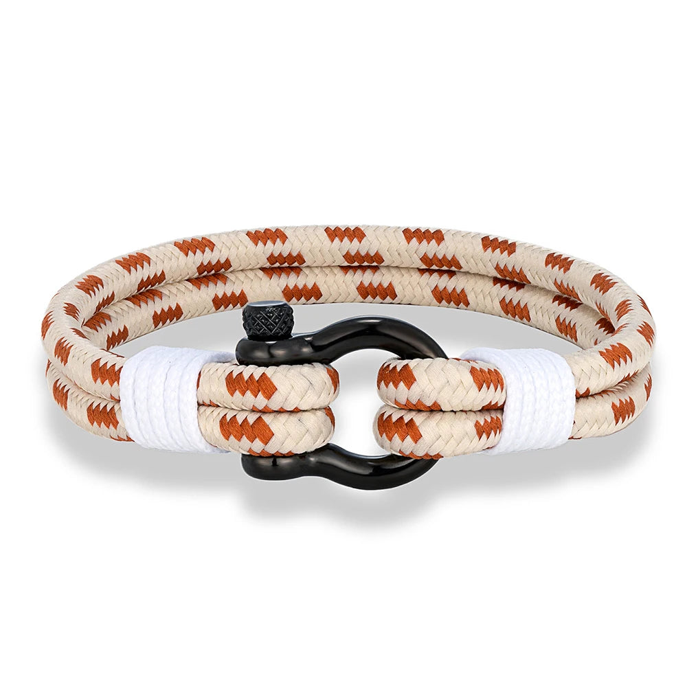 MKENDN Nautical Rope Bracelet for Men Women Minimalist Navy Nylon Perfect Rope Jewelry Graduation Gift Unisex Design