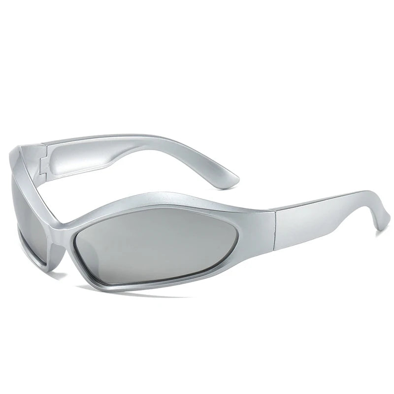 2025 New Men's Y2K Punk Sunglasses Outdoor Cycling Sports Sun Glasses Women Vintage Shades Trendy Goggle Eyewear 2000S Aesthetic