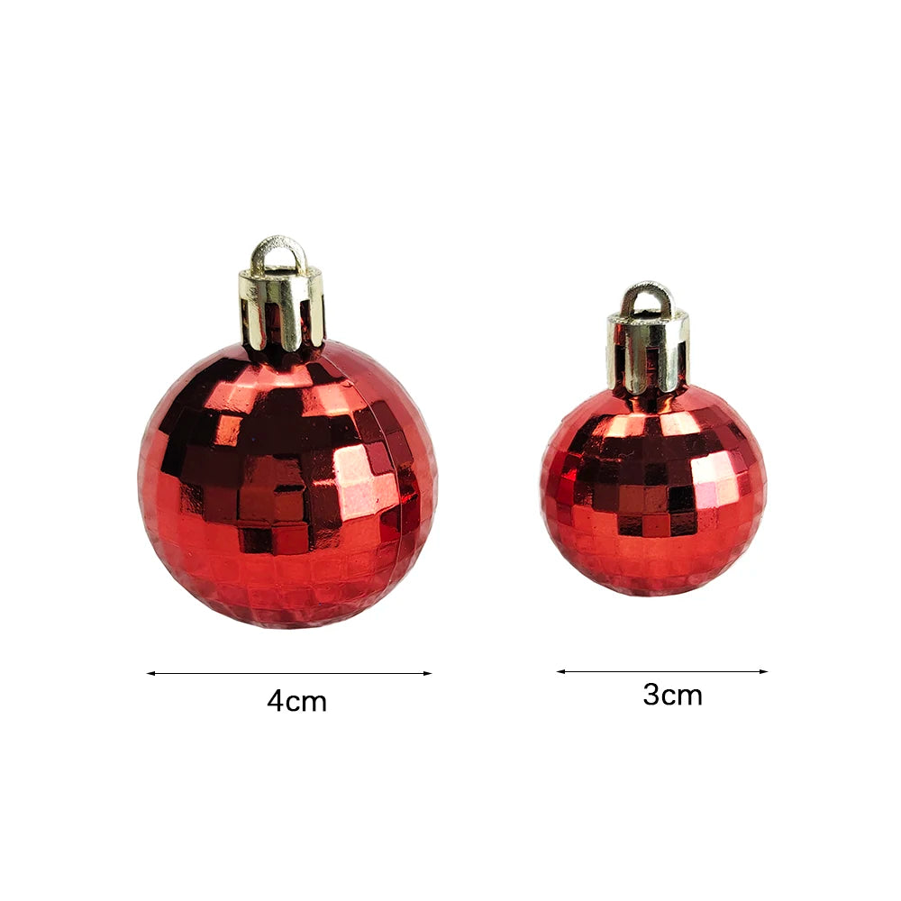 3/4Cm Christmas Ball Decoration Christmas Tree Ball Ornament Pendant Hanging Decor Merry Christmas Decoration Home New Year 2024