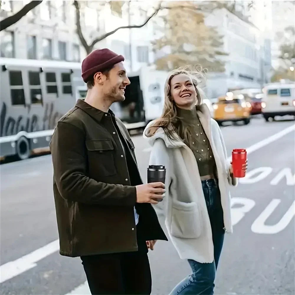 380/510Ml New Thermo Cafe Thermo Cup Tea Water Coffee Double Sus304 Coffee Mug Car Thermo Mug Leak_Proof Travel Kawaii Girl Gift