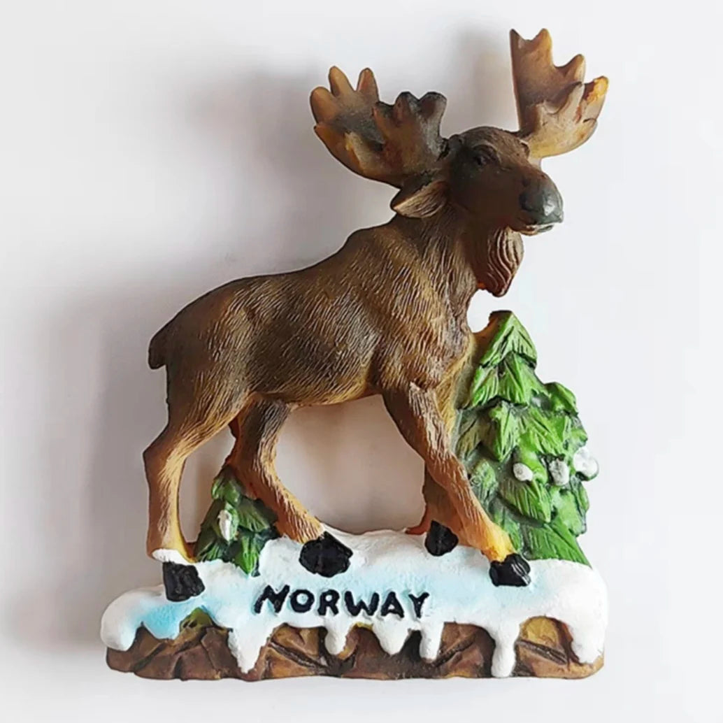 Europe Norway 3D Fridge Magnets Tourism Souvenir Refrigerator Magnets Sticker Collection Handicraft Decoration Articles