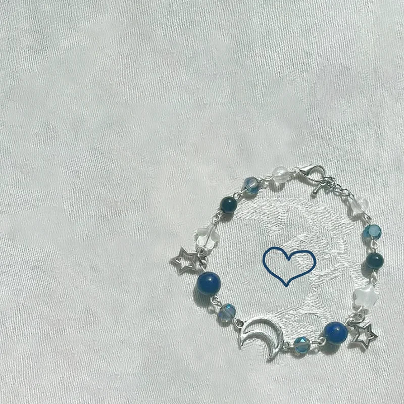 Bracelet assorti soleil et lune, cadeau Y2K, 1 pièce