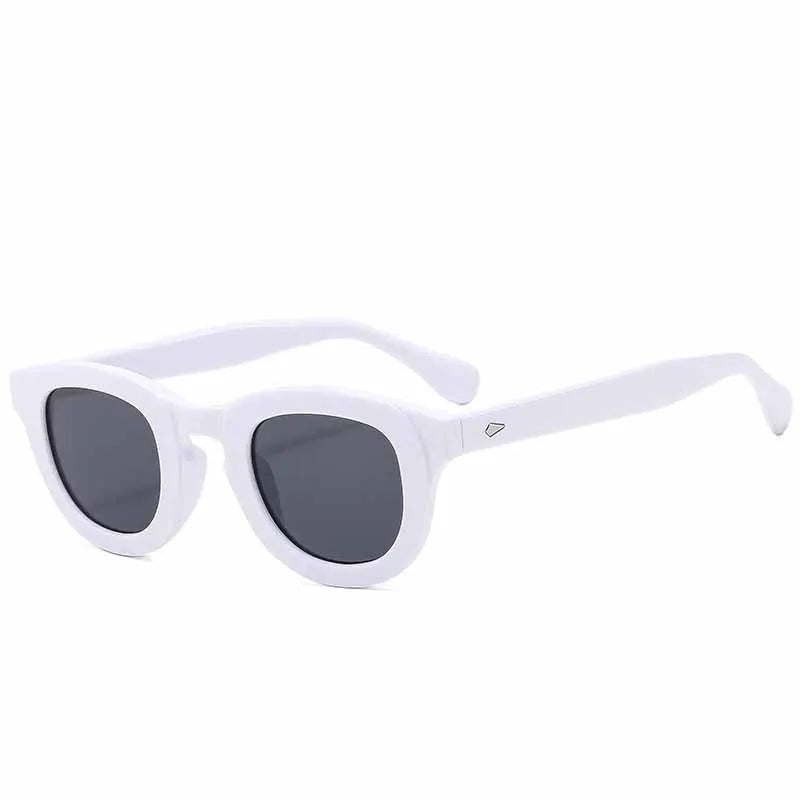 Neue Marke Sonnenbrille Nieten Oval Rahmen Dicken Rahmen Persönlichkeit Mode Multi Farbe Sonnenbrille Klassische Retro Stil Trendy Weibliche
