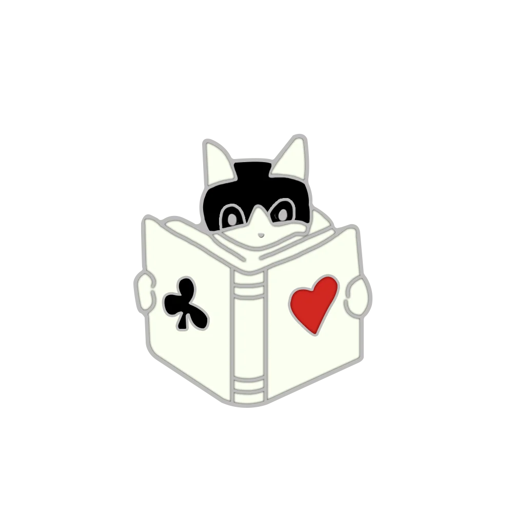 Cartoon Animal Brooches Black White Couple Cat Fish Bone Enamel Pins Clothes Collar Lapel Pin Bag Metal Badges Jewelry For Lover