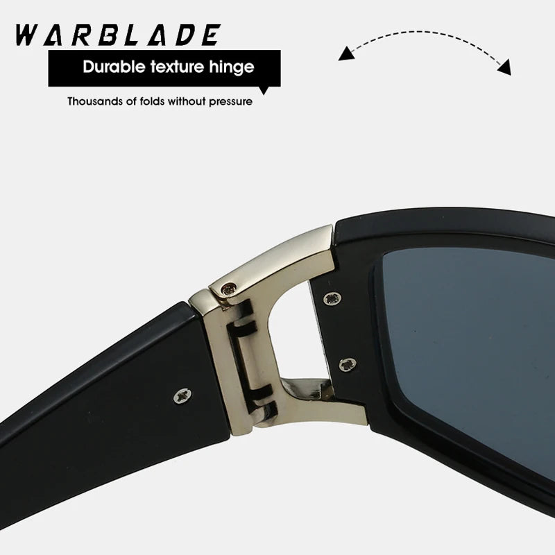 2025 New Men's Y2K Punk Rectangle Sunglasses Outdoor Cycling Sports Sun Glasses Women Vintage Shades Trendy Goggle Eyewear 2000S