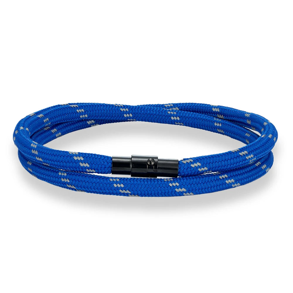 MKENDN Double Layer Paracord Bracelet for Men & Women - 316L Magnetic Clasp Survival Bracelet - Outdoor Emergency Jewelry Gift - Madeinsea©