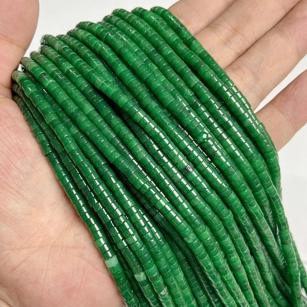 New Arrival Pink Stone Bead Natural Rose Quartzs Jades Jaspers Rondelle Shape Loose Beads For Jewelry Making  Accessories 2x4mm