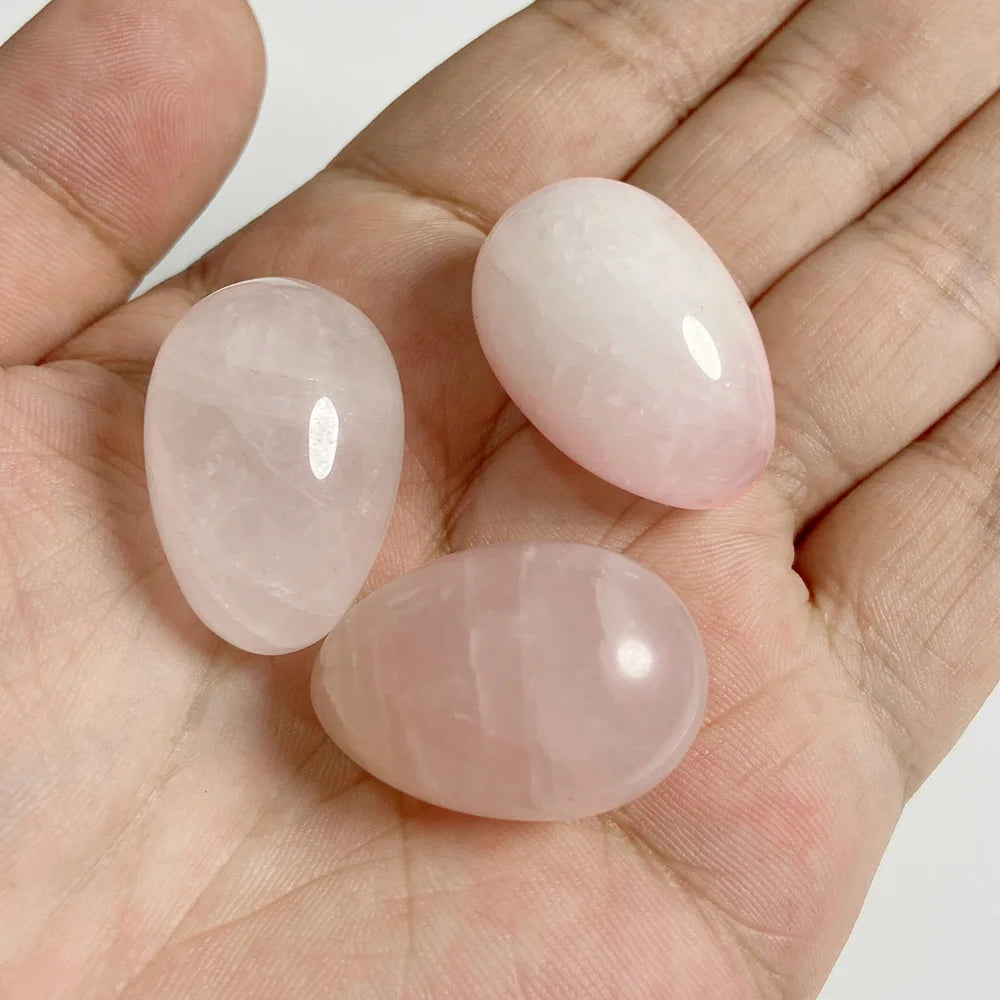 20x30mm Natural Egg Shape Stone Ornament Opal Quartzs Power Minerals Polished Reiki Fish Tank Home Decoration Jewelry Gifts