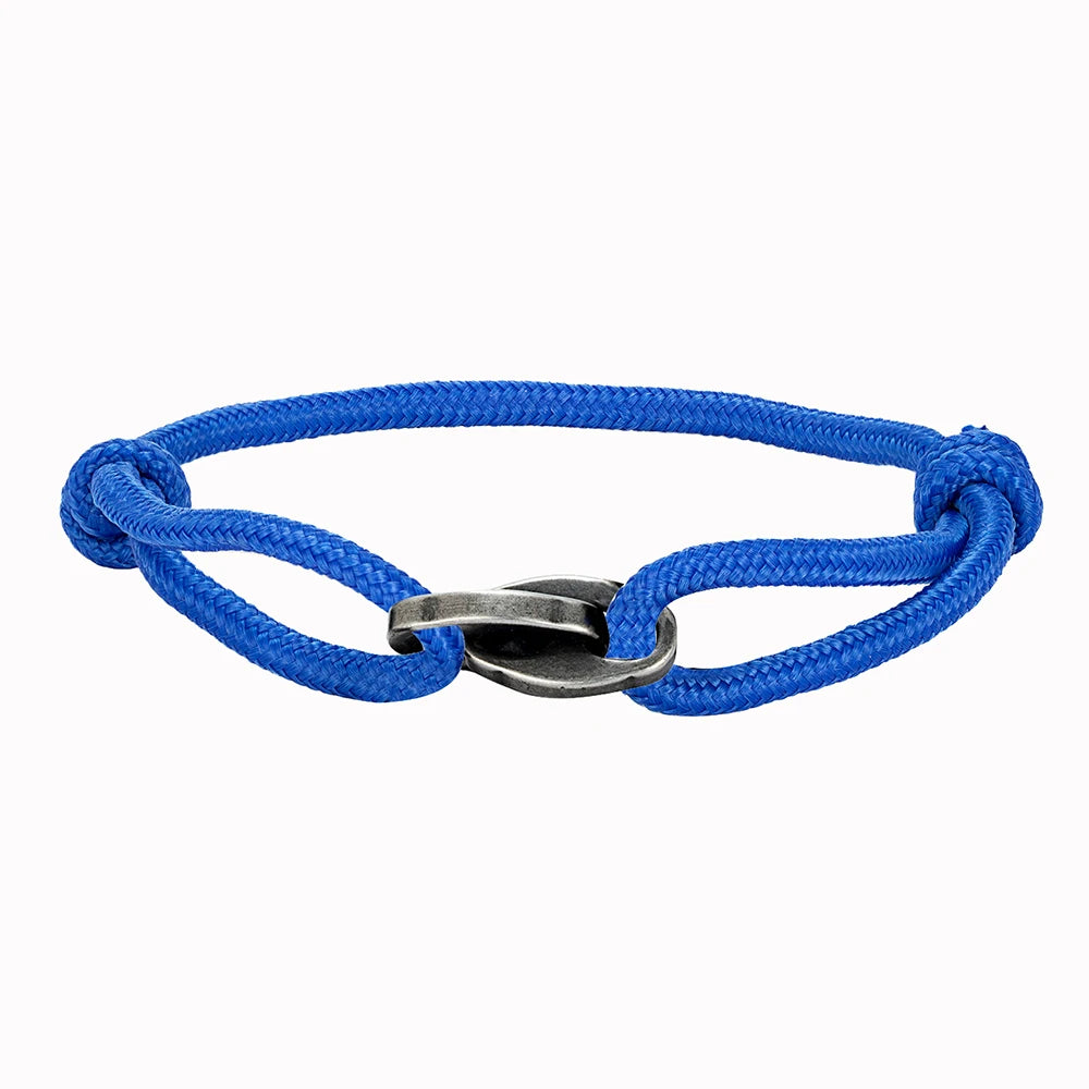 MKENDN Punk Style Surfer Bracelet Men Women Handmade Boho Summer Festival Jewelry Waterproof Cotton Chain Link Bracelet Gift