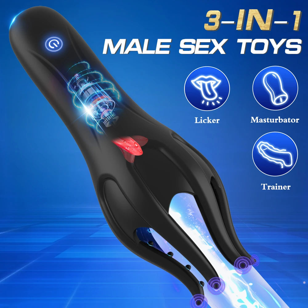 Glans Trainer for Men Powerful Vibrating Penis G Spot Masturbator Soft Fingertip Prolong Endurance Massage Vibrator Erotic Toys - Madeinsea©