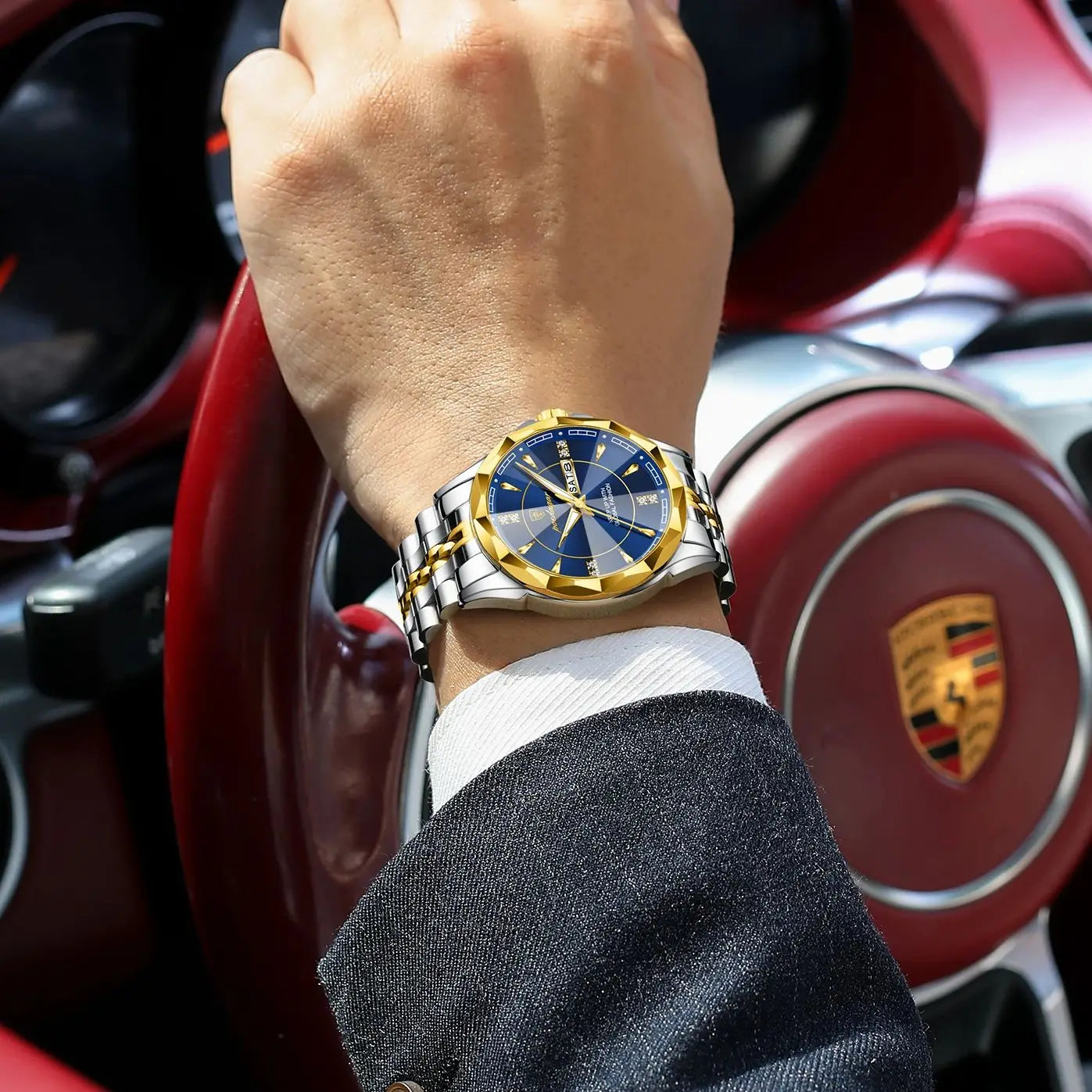 POEDAGAR Luxury Fashion Man Clock Top Business Waterproof Luminous Date Week Men's Watches Quartz Stainless Steel Men Wristwatch - Madeinsea©