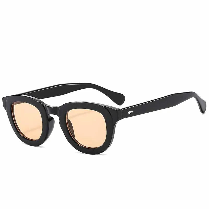Neue Marke Sonnenbrille Nieten Oval Rahmen Dicken Rahmen Persönlichkeit Mode Multi Farbe Sonnenbrille Klassische Retro Stil Trendy Weibliche