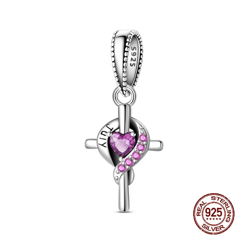 New 925 Sterling Silver Charms Beads Pendant From January To December Month Beads Fit Original Bracelet Charms Women Jewelry