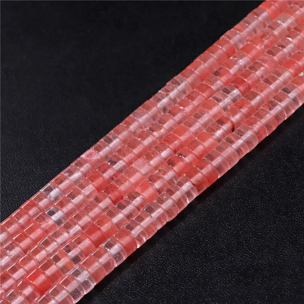 6x3mm Natural Flat Round Stone Beads Turquoises Labradorite Jaspers Spacer Loose Heishi Bead For Jewelry Making DIY Accessories