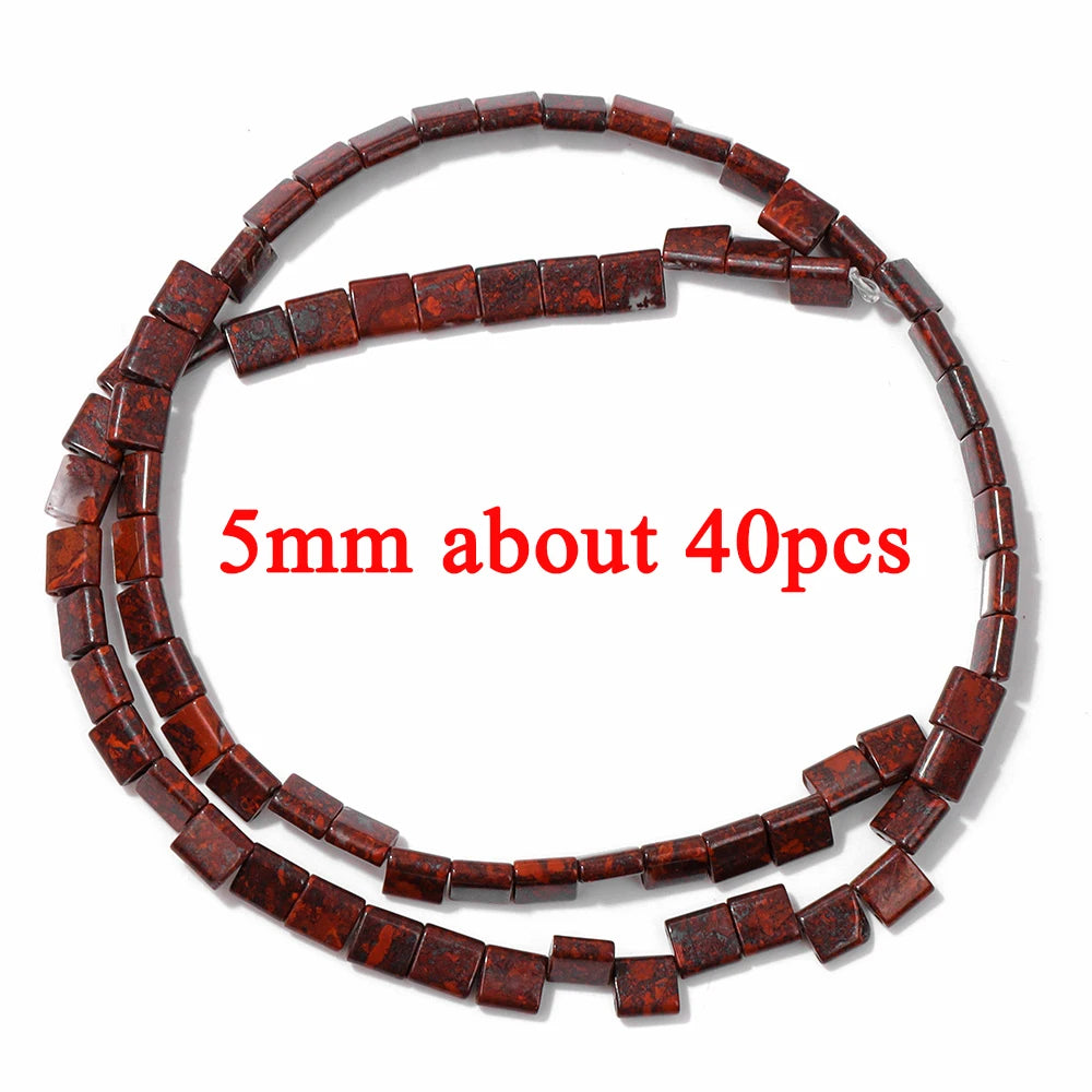 100% Natural Red Jasper Stone Bead Oval Cube Round Irregular Shape Chips Beads Fit Jewelry Making DIY Bracelet Necklace Earrings