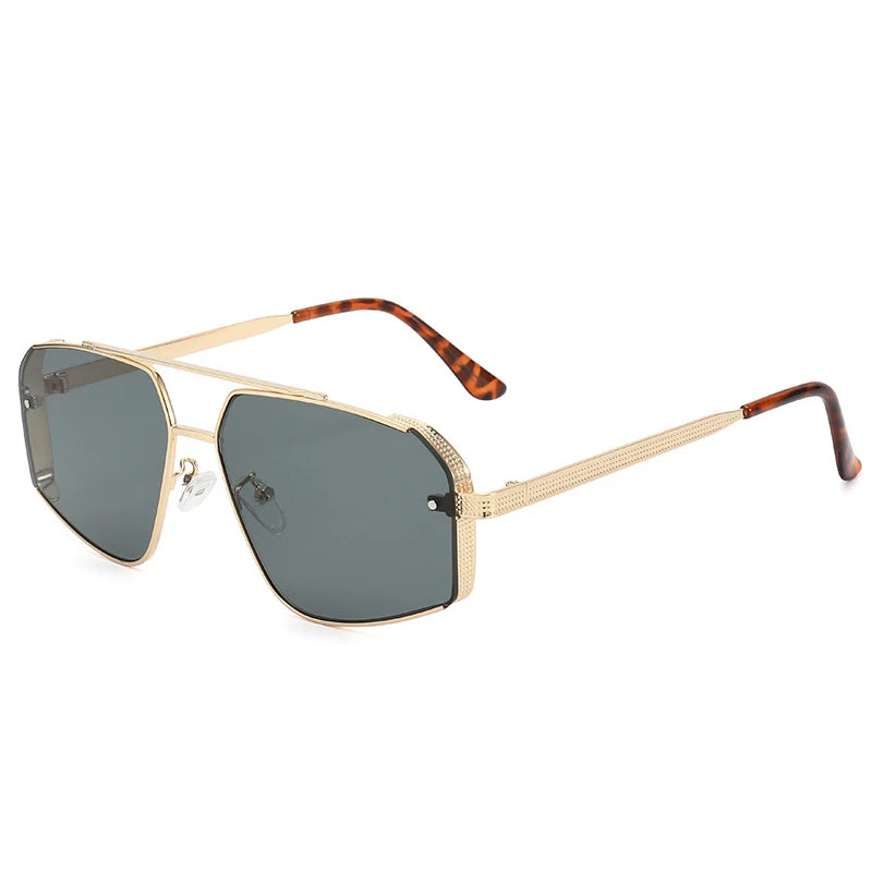 2025 Herren Damen Pilot Sonnenbrille Metallrahmen Reisnägel Casual Trend Persönlichkeit Retro Mode Outdoor Sport Brille UV400