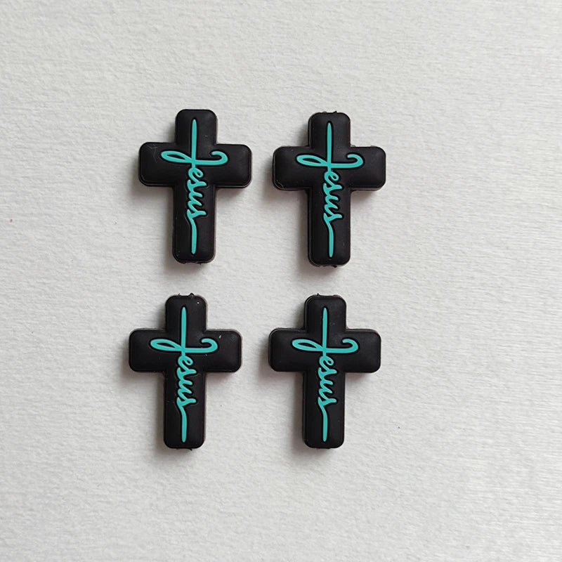 20 stücke Ostern Silikon Perlen Cartoon BPA FREI Food Grade Silikon DIY Schnuller Kette Perlen Baby Zahnen Spielzeug Schmuck Zubehör