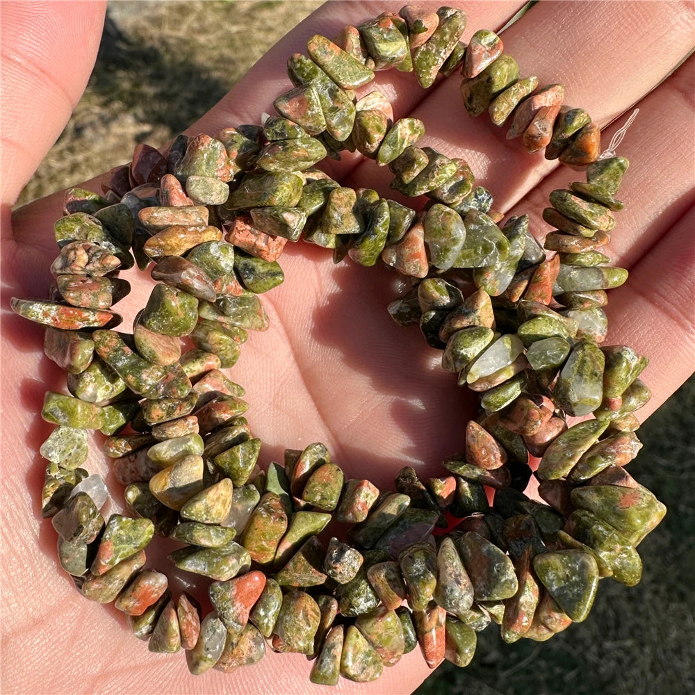 5-8MM Irregular Labradorite Chips Bead Amethysts Malachite Aquamarine Citrine Gravel Stone Beads For Jewelry Making Accessories