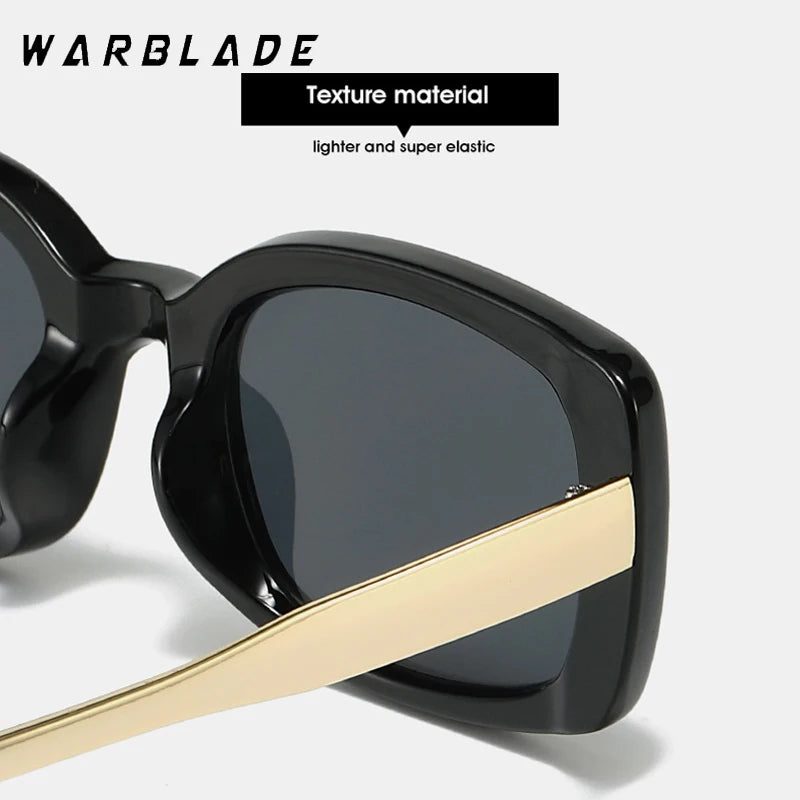 Vintage Rectangle Frame Sunglasses Men Fashion Metal Square Sun Glasses Luxury Brand Design UV400 Shades Eyewear Women Goggles