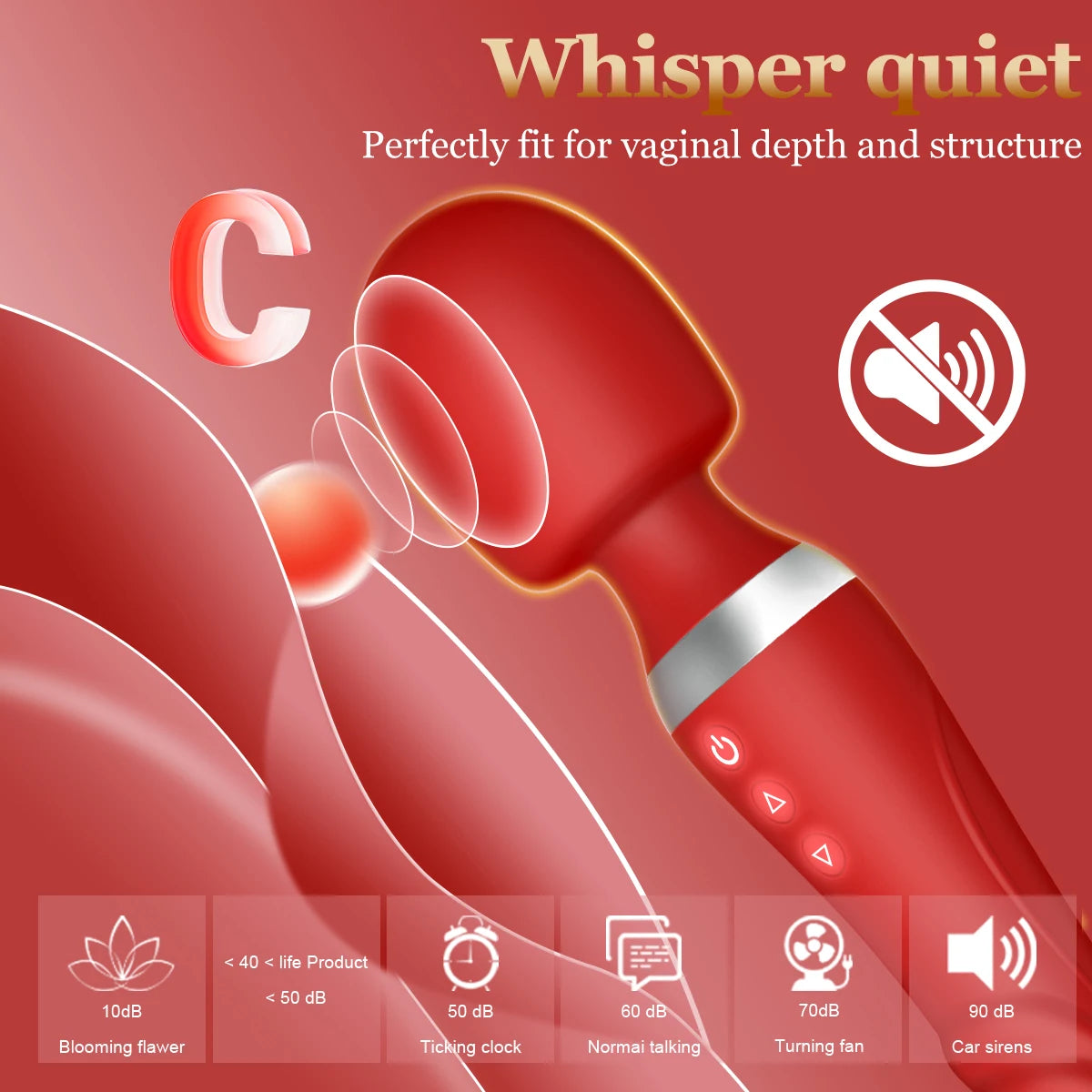 2 IN 1 Powerful AV Vibrator Dildos Wand for Women 10 Modes Clitoris Stimulator G Spot Vagina Massager Adult Sex Toys for Woman