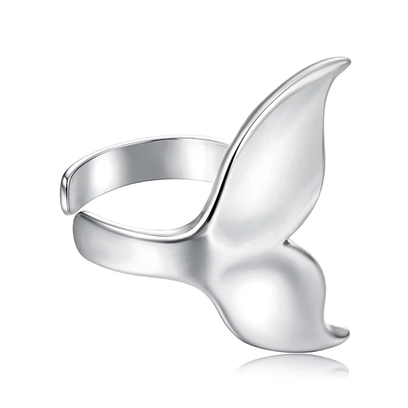 WOSTU 925 Sterling Silver Starfish Mermaid Ear Cuff Clip Earrings For Women Fashion Jewelry CQE842