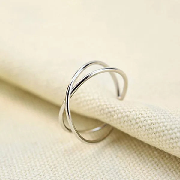 Romantic Love Hug Hand Rings Creative Love Forever Open Finger Rings Adjustable Exquisite Jewelry Ring For Women Party Gift