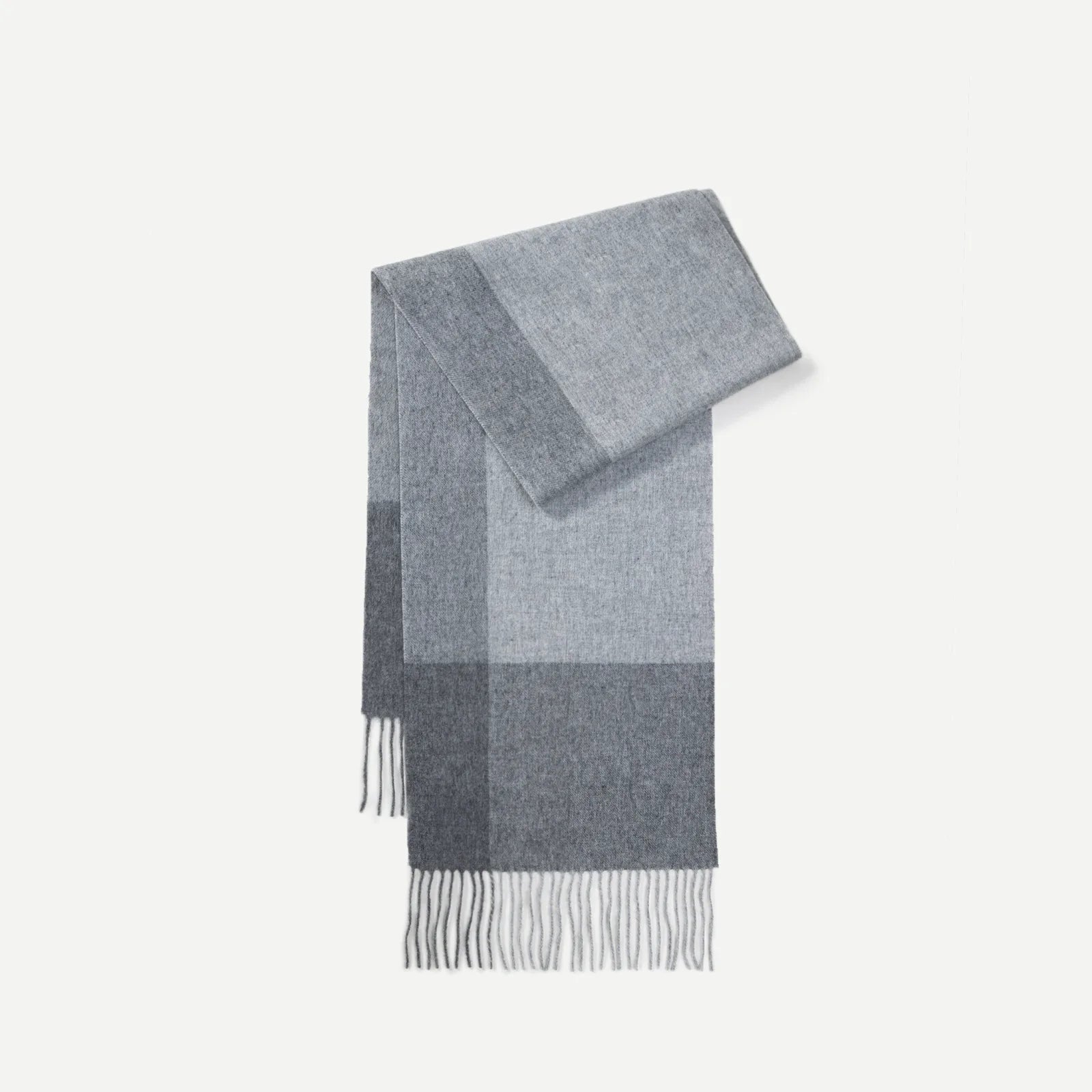 100% Wool Plaid Scarf for Women Winter Warm Tassel Shawl European Style High End Cozy Wrap【Colors】