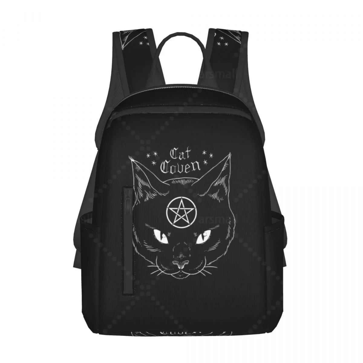 Black Hail Cat MoonTravel Backpack College Book Bag for Men Women Lightweight Casual Should Bags for Outdoor Sports Hiking