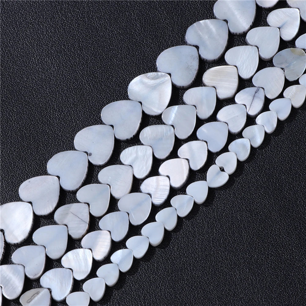 Natural Heart Shape Freshwater Shells Bead Muticolor Dyed Mother of Pearl Shell Loose Spacer Beads For For Jewelry Making DIY - Madeinsea©