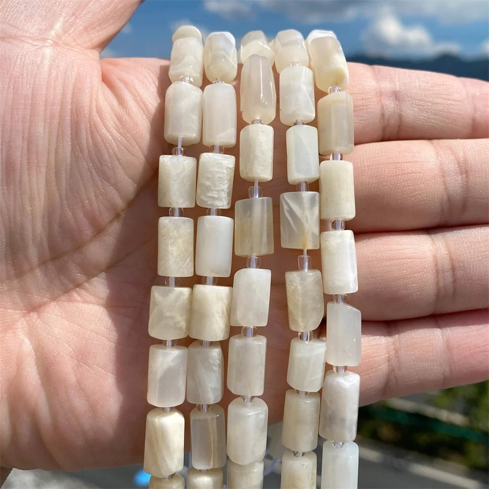 Natural Irregular Cylinder Stone Bead Charoite Amethyst Apatite Loose Charm Beads For Reiki Jewelry Making Bracelet Necklace DIY - Madeinsea©