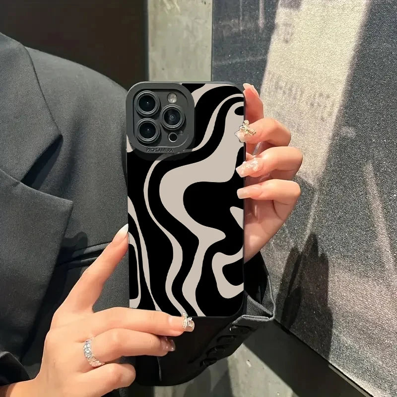 Fashion Zebra Stripe Pattern Silicone Case for Xiaomi Poco F6 M6 X6 F5 X5 X3 Pro Mi 11 Lite 5G 14 13 12T 12 13T Pro Soft Cover