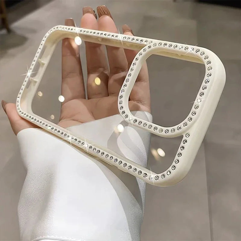 Luxury Bling Rhinestone Diamond Phone Case For iPhone 17 16 Pro Max Cases iPhone 15 14 13 12 11 ProMax Plus Air Shockproof Cover - Madeinsea©