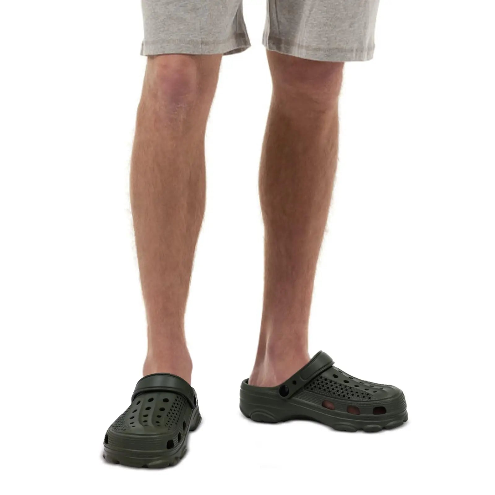 Comwarm Men Clogs Slippers Breathable Garden Sandals Non-Slip Comfort Beach Shoes Men Sandals Indoor Outdoor Casual Fishing Shoe