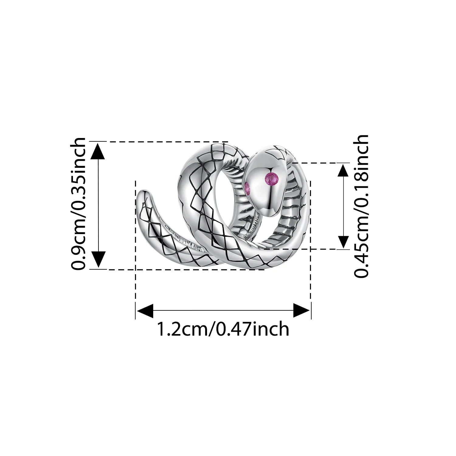 BISAER 925 Sterling Silver Vintage Phoenix Flying Dragon Charm Bead Lion Crown Snake Pendant For Women DIY Bracelet Fine Jewelry