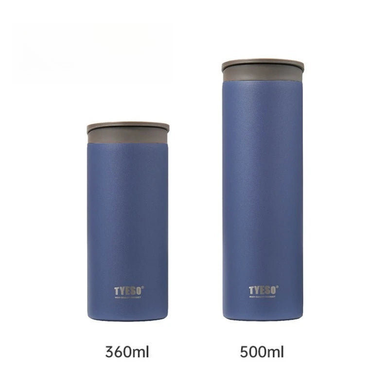 Tyeso 360ml/500ml Stainless Steel Vacuum Travel Mug Leak-Proof Car Coffee Cup Insulated Thermos Portable Water Bottle