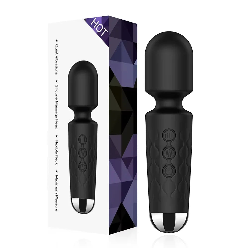 Powerful AV Vibrator Magic Wand 20 Speeds Clitoris Stimulator Sex Toys for Women G spot Massager Adult Female Sex Erotic Product