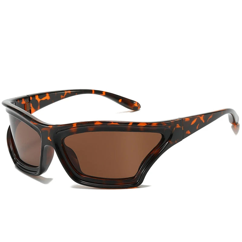 Fashion Oversized Cat Eye Sunglasses Men Women Y2K Punk 2025 New Luxury Brand Irregular Outdoor Sports Cycling Sun Glasses UV400