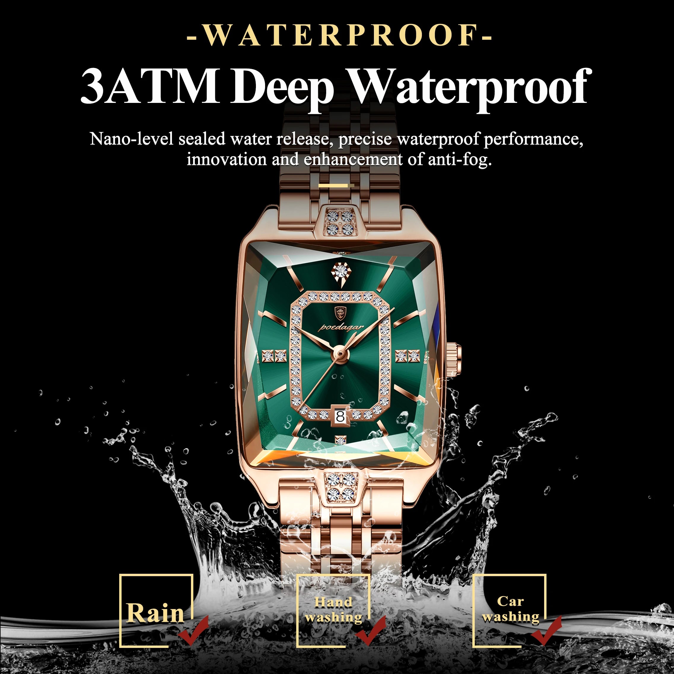 POEDAGAR Luxury Watch For Woman Waterproof Calendar High Quality Ladies Watch Stainless Steel Quartz Women's Watches Elegant+Box - Madeinsea©