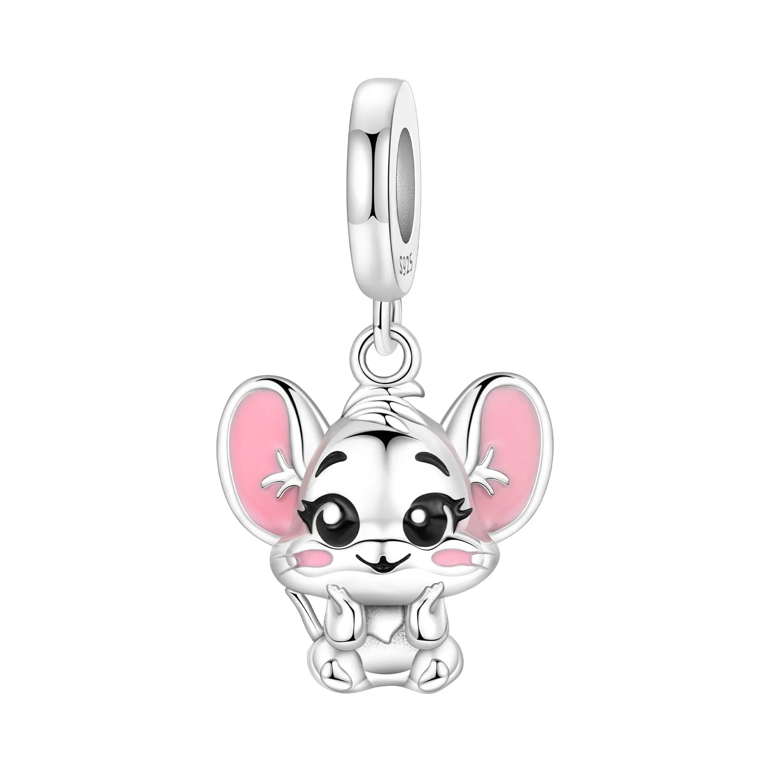 PANPOKI 925 Sterling Silver Cute Panda Animals Beads Original Pendants Bracelet Charm Jewelry Party DIY Trendy Gifts