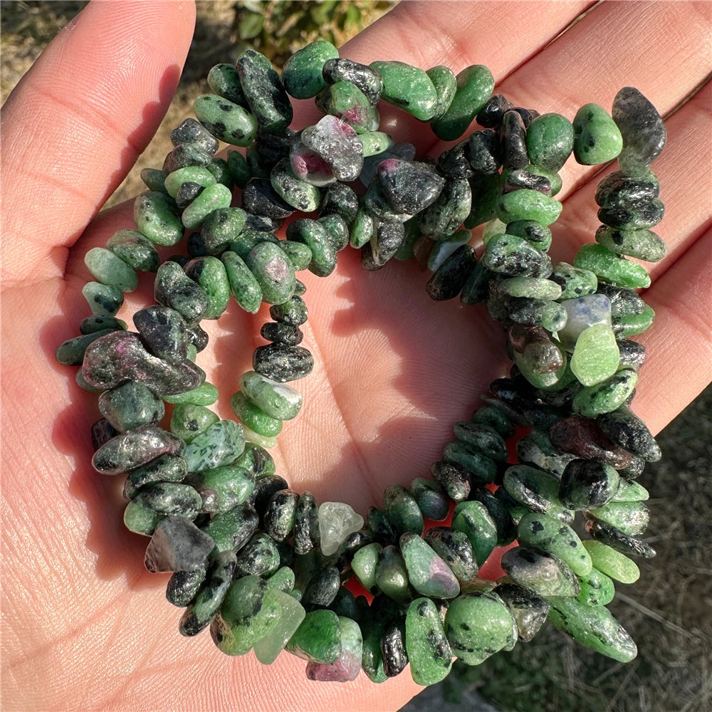 5-8mm Natural Blue Moonstone Beads White Cat Eye Crystals Opal Stone Loose Bead For Jewelry Making DIY Necklace Bracelet Rings