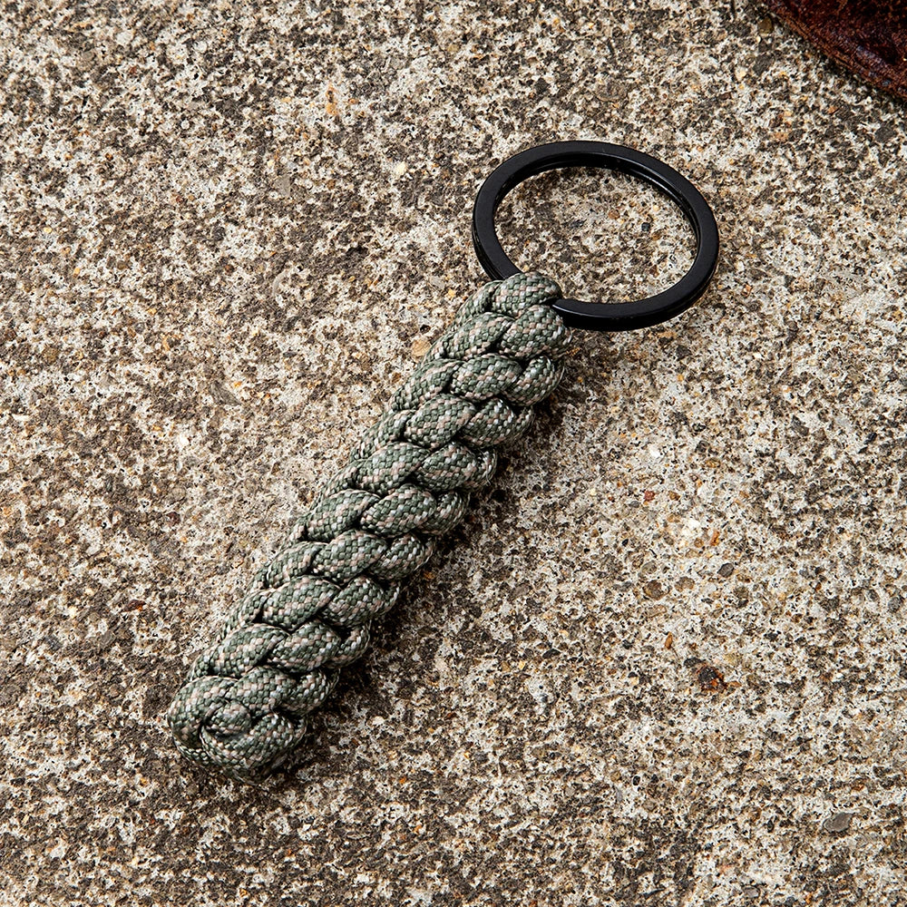 MKENDN Handmade Woven Corn Knot Survival Paracord Keychain Outdoor Rock Climbing Emergency Rescue Rope Backpack key chains Gifts - Madeinsea©