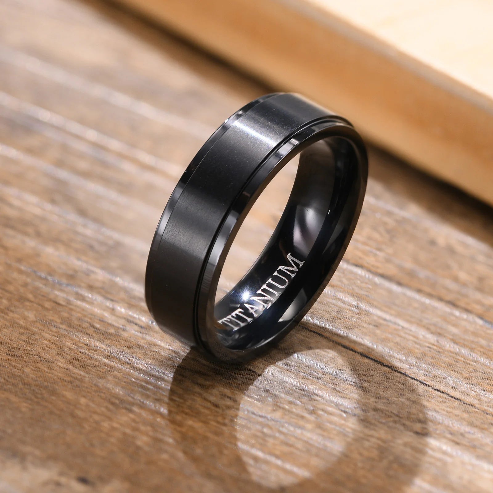 Titanium Wedding Band Rings for Men / 6MM Wide