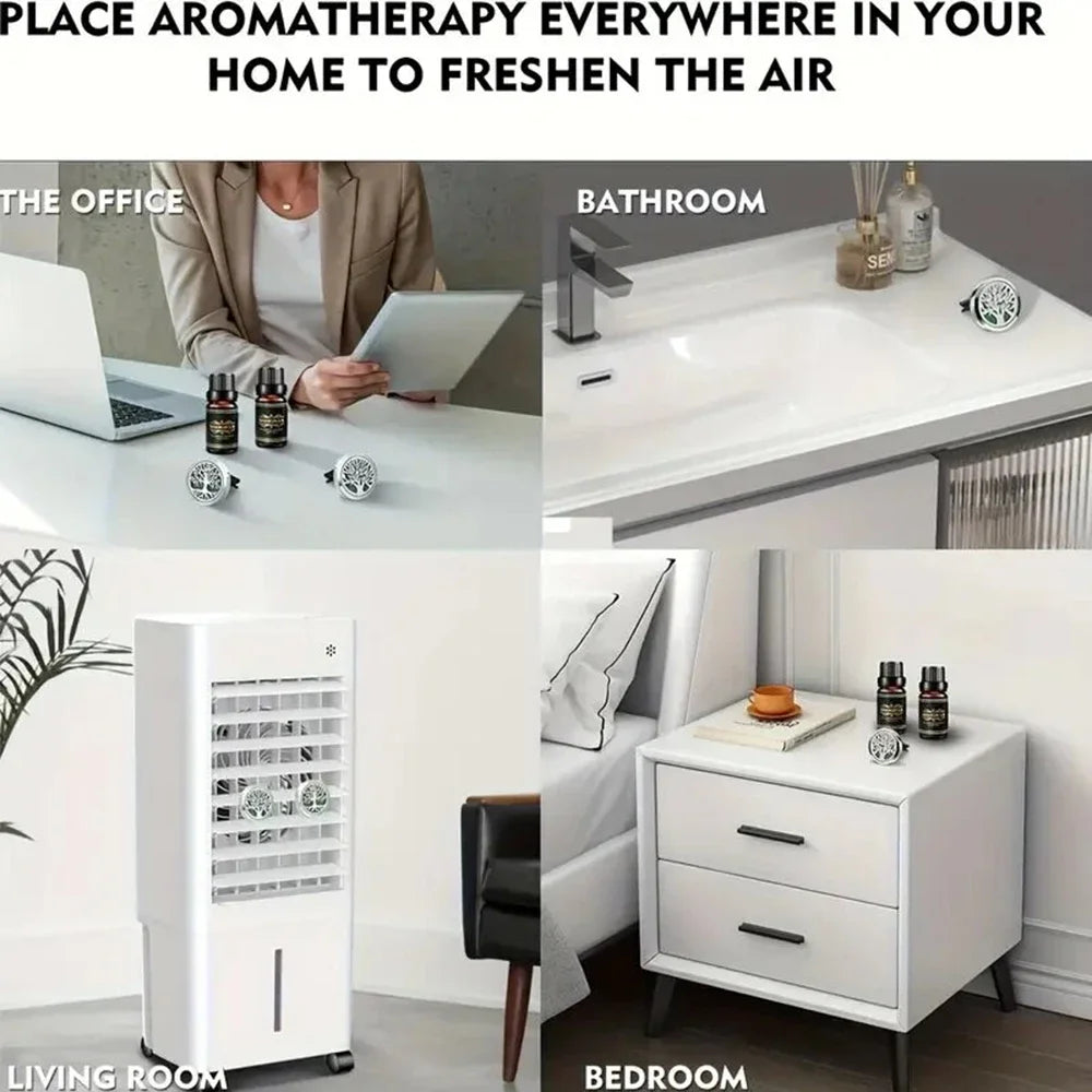 10PCS/LOT Wholesale Car Perfume Diffuser Car Clips Pendants Lockets Perfume Essential Oil Diffuser Aromatherapy Pendant Necklace