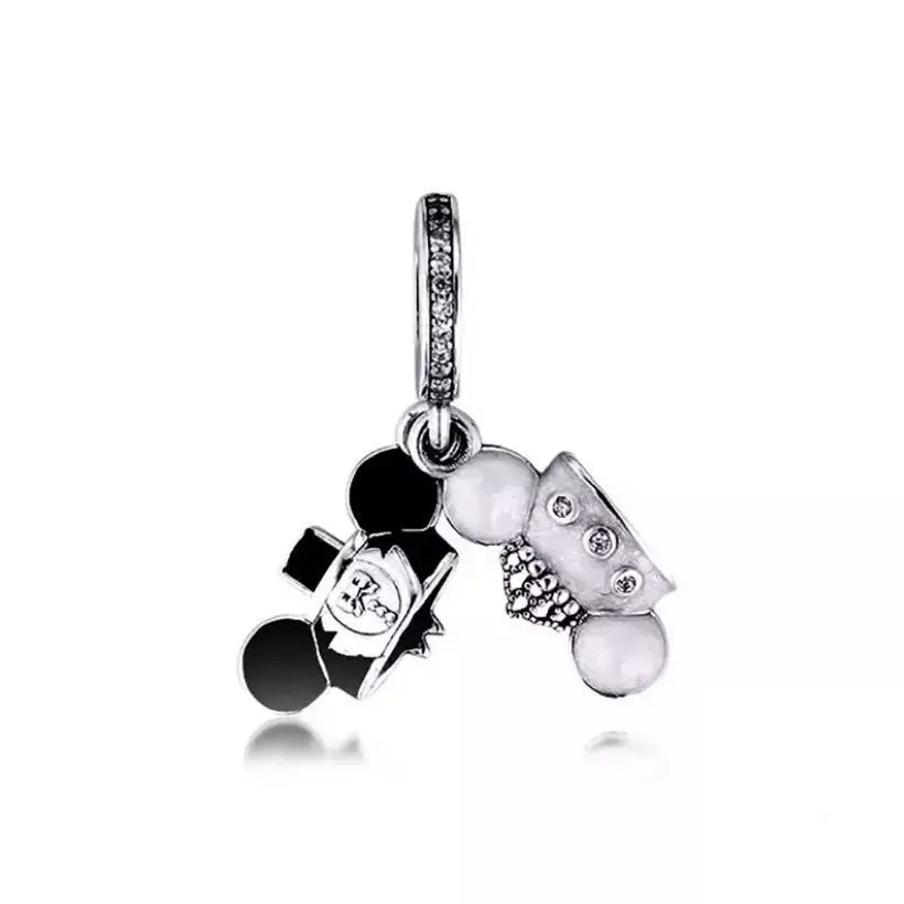 New European Style 925 Silver Black, Bagua, Watch Computer, Camera, Cat, Bead Pendant, Original Bracelet DIY Women's Jewelry